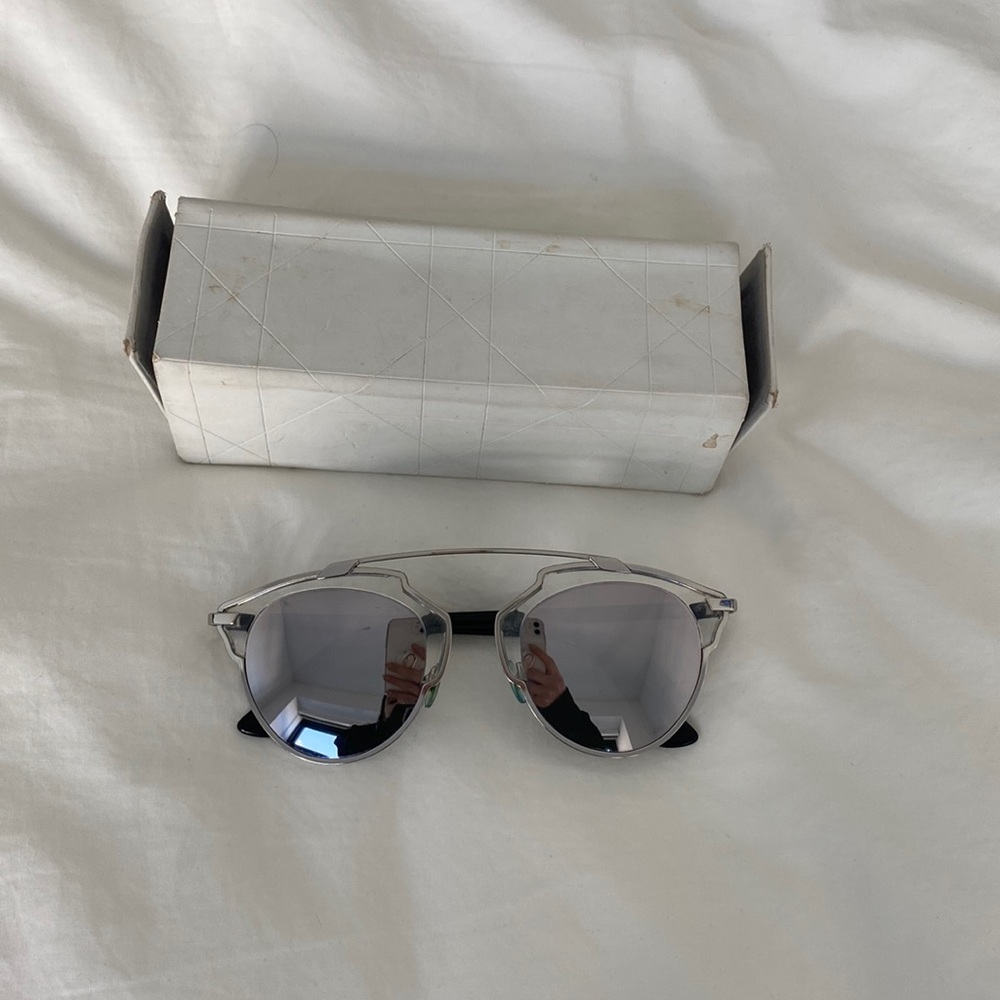 Dior mirrored aviator sunglasses